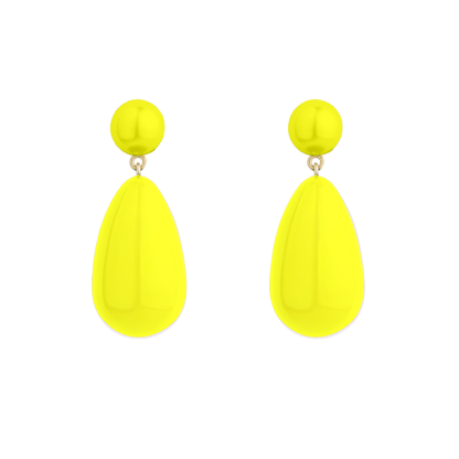 Eshvi - Drop øreringe - Neon Yellow - Eshvi