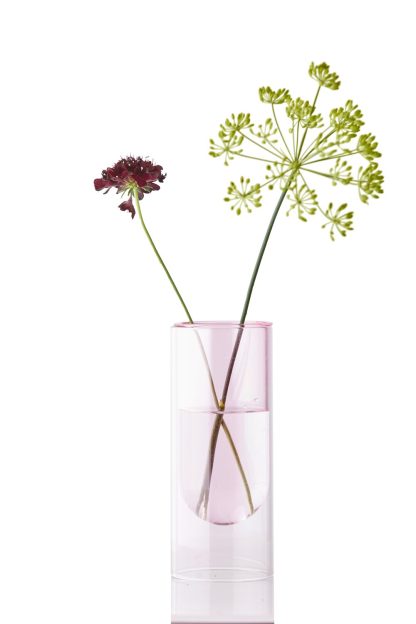 Studio About - Flower Tube vase, Rose - H: 160 mm. - Studio About