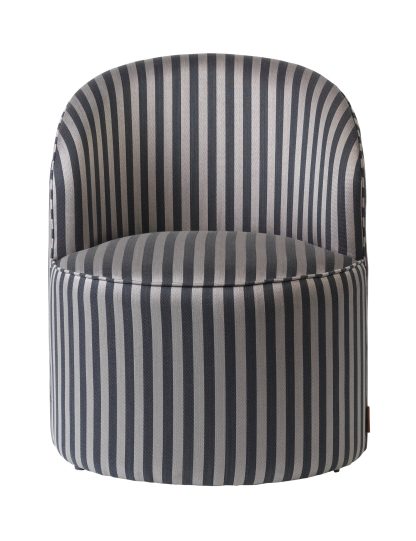 Cozy Living - Effie loungestol - Striped Grey - Cozy living