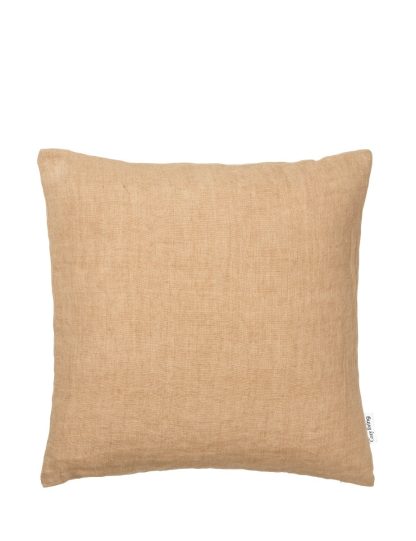 Cozy Living - Linen pyntepude, Caramel - 50x50 cm. - Cozy living