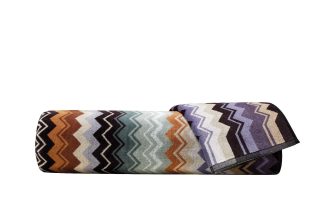 Missoni Home - Giacomo håndklæde - brun/lilla - Missoni Home