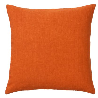 Cozy Living - Linen pyntepude, Sunset Orange - 50 x 50 cm. - Cozy living