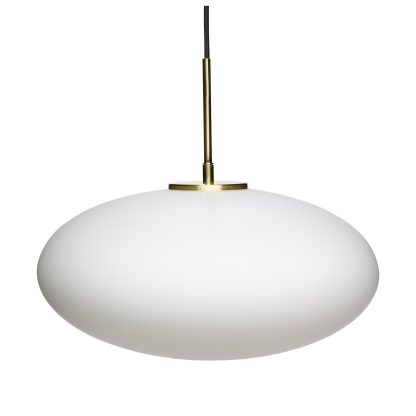 Hübsch - Lampe, hvid/messing - Ø: 40 cm. - Hübsch