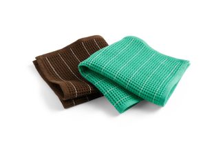 Hay - Canteen karklude, Chocolate pinstripe & Emerald pinstripe - 2 stk. - HAY