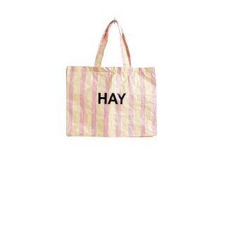 Hay - Candy Stripe shopper, Medium - rød/gul - HAY