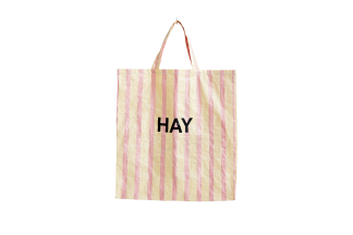 Hay - Candy Stripe Shopper, X-Large - rød/gul - HAY