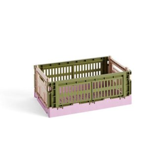 HAY Colour Crate Mix S kasse - Olive/Powder - HAY