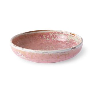 Hkliving - Chef ceramics dyb tallerken, rosa - Ø19 cm. - HKliving