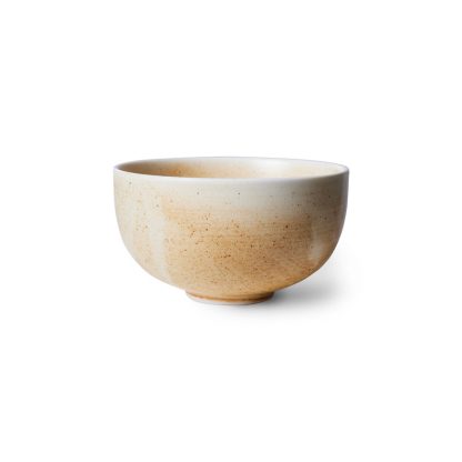 Hkliving - Chef ceramics skål, creme/brun - Ø10,7 cm. - HKliving