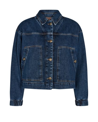 Mos Mosh - Carrish denimjakke  - blå - Size (l) - Mos Mosh