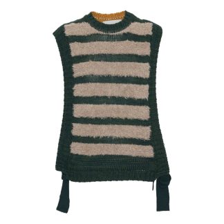 Henrik Vibskov - Fringe strikvest  - mønstret - Size (xs/s) - Henrik Vibskov