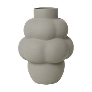 Louise Roe - Balloon Vase #04 Grande, Sanded Grey - Ø13 cm/H42 cm - Louise Roe