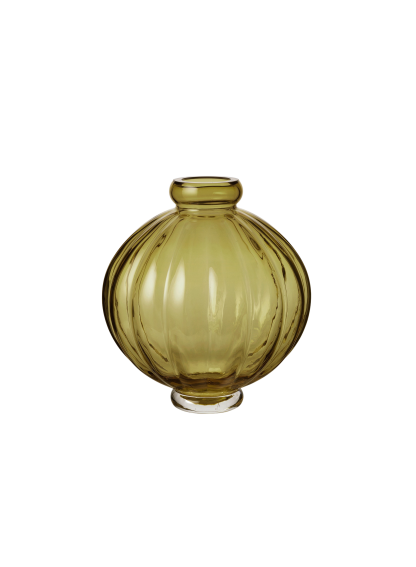 Louise Roe - Balloon vase #01, Olive - H25 cm. - Louise Roe