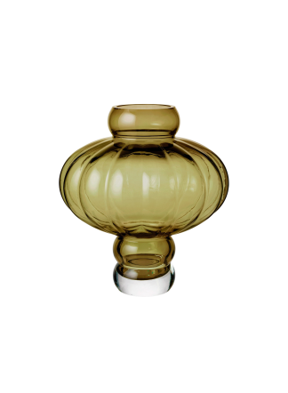 Louise Roe - Balloon vase #08, Olive - H30 cm. - Louise Roe