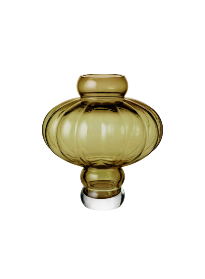 Louise Roe - Balloon vase #08, Olive - H30 cm. - Louise Roe