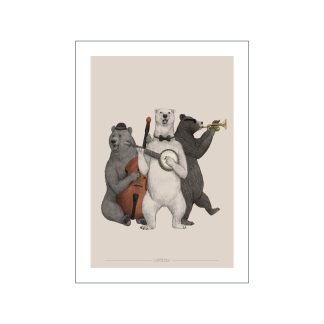 Poster & Frame - Cellard&apos;or Bearly Music plakat - Nordal