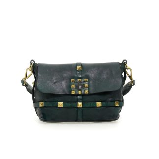 Campomaggi - Crossbodytaske med nitter - Green Bottle - Campomaggi