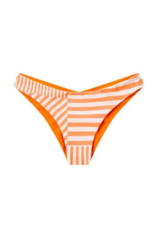 Copenhagen Cartel - Mads Nørgaard x CC Batur Ruffle Reversible bikinitrusser  - orange - Size (m) - Copenhagen Cartel