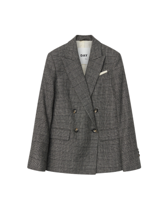 Day Birger Et Mikkelsen - Cohen Classic Wool Check blazer  - grå - Size (38) - DAY Birger et Mikkelsen