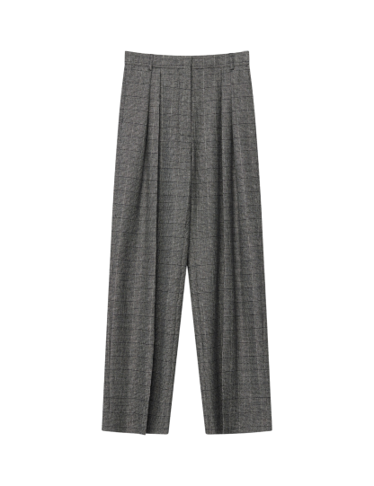 Day Birger Et Mikkelsen - Enzo Classic Wool Check bukser  - grå - Size (34) - DAY Birger et Mikkelsen