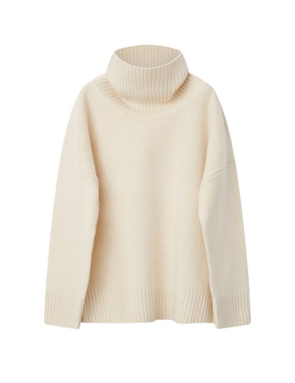 Day Birger Et Mikkelsen - Maya Soft Lamb striktrøje  - creme - Size (l) - DAY Birger et Mikkelsen