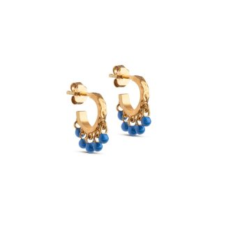 Enamel Copenhagen - Astrid hoops - Cornflower - ENAMEL Copenhagen