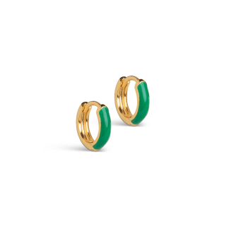 Enamel Copenhagen - Chunky hoops - Grass Green - ENAMEL Copenhagen