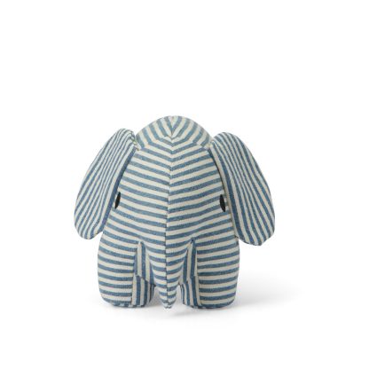 Miffy - Elefant bamse, Denim Stripe  - mønstret - Size (23cm) - Miffy