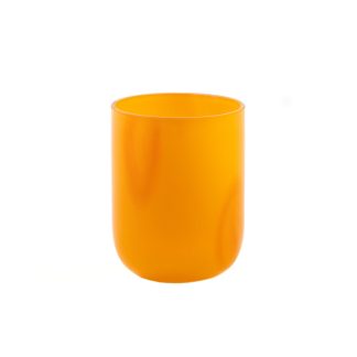 Kodanska - Flow Tumbler glas, orange/prikker - 25 cl. - Kodanska