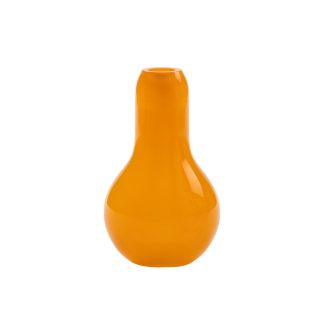 Kodanska - Flow vase mini, orange/prikker - H15 cm. - Kodanska