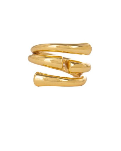 Federica Tosi - New tube ring - forgyldt - Federica Tosi