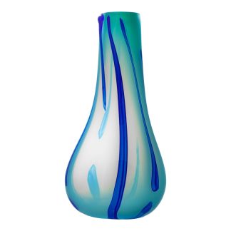 Kodanska - Flow vase, Light Blue/Stripes - H40 cm. - Kodanska