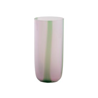 Kodanska - Flow Longdrink glas, Purple/Green Stripes- 40 cl. - Kodanska