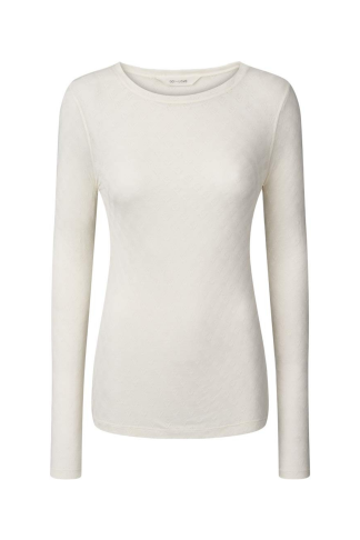 Gai+lisva - Fermi Silk langærmet t - hvid - Size (m) - Gai+Lisva