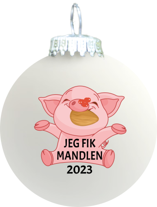 Rolsted Copenhagen - Jeg fik mandlen 2023 julekugle - Rolsted Copenhagen