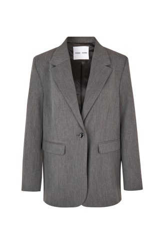 Samsøe Samsøe - Haven oversized blazer  - grå - Size (m) - Samsøe Samsøe