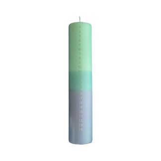 Silu Candle By Malene Wagner - Kalenderlys - Mint/blue/violet - Silu Candle by Malene Wagner