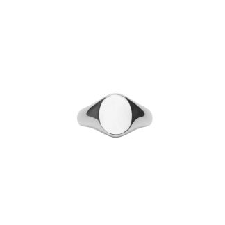 Ix Studios - IX Mini Oval Signet ring - sølv - IX STUDIOS