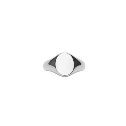 Ix Studios - IX Mini Oval Signet ring - sølv - IX STUDIOS