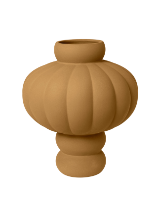 Louise Roe - Balloon #02 vase, Sanded Ocker - H:20 - Louise Roe