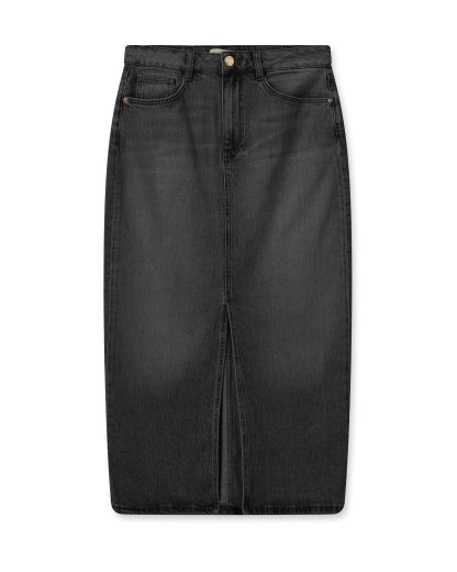 Mos Mosh - Mella denimnederdel  - sort - Size (30) - Mos Mosh