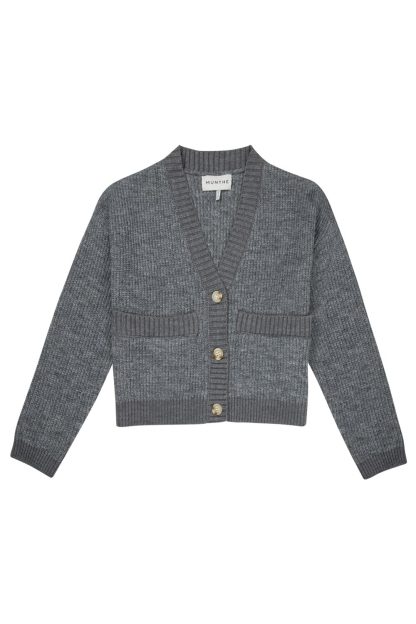 Munthe - Elma Cardigan  - grå - Size (38) - MUNTHE