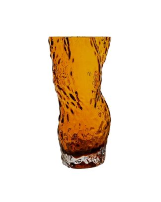 Hein Studio - Ostrea Rock Glass vase - Amber - Oxo