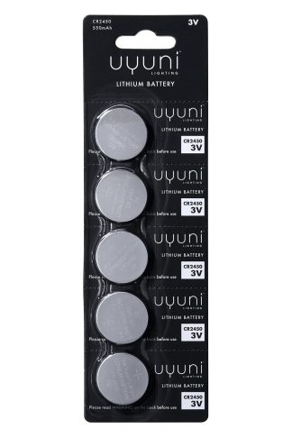 Uyuni - Litiumbatterier til LED lys, CR2450 - 5 stk. - Uyuni