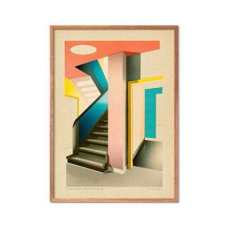 Poster & Frame - PSTR Studio Sander Patelski Bauhaus Stairs Klee Kandinsky W. Gropius plakat - Poster & Frame