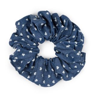 Sui Ava - Denim scrunchie - Hearts - Sui Ava