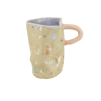 Theclayplay - Pastel Dot hank vase - H12,5 cm. - TheClayPlay