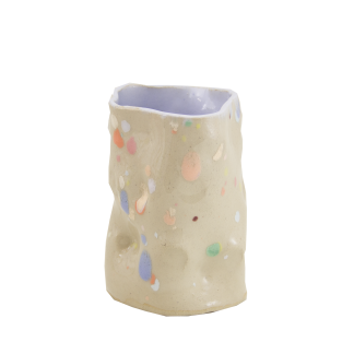 Theclayplay - Pastel Dot vase- H12,5 cm. - TheClayPlay