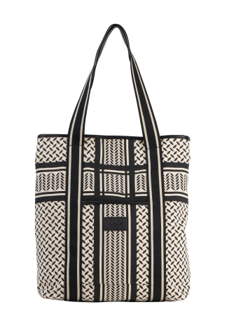 Lala Berlin - Carmela 2.0 shopper - Heritage Stripe Black - Lala Berlin