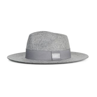 Day Et - Day Wool Fedora hat - Medium Grey Mel. - DAY ET